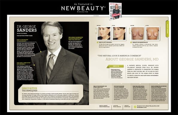 Innovative Techniques Ad in New Beauty Magazine Screenshot