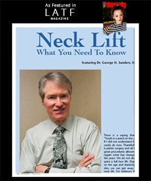 Neck Lift Feature in LATF Magazine Screenshot