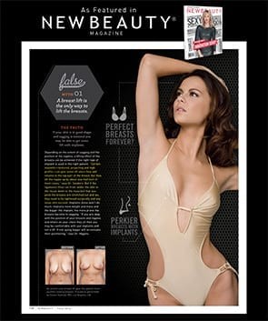 New Beauty Magazine Breast Implant Article Screenshot